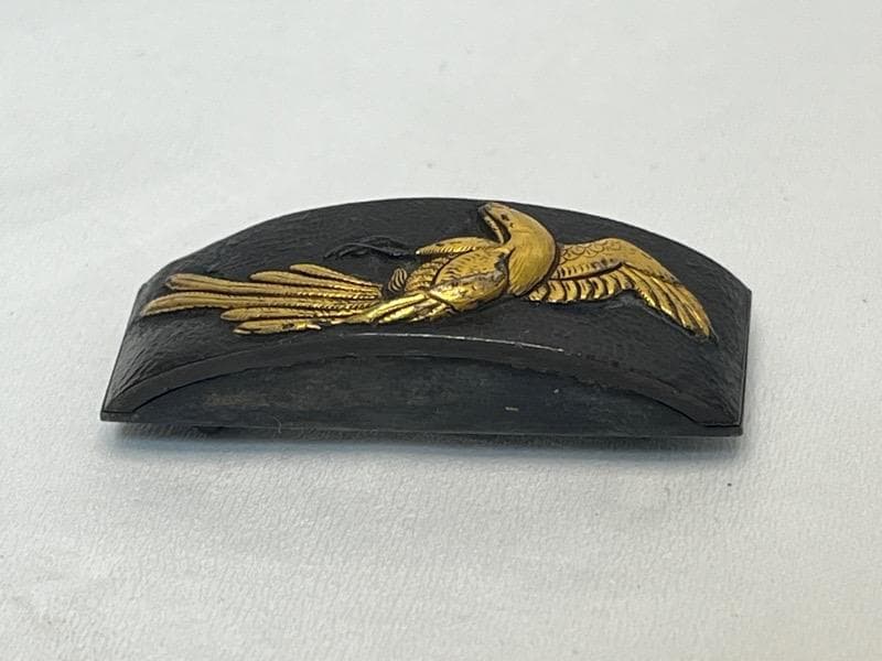 金工　金細工　彫金　帯留　目貫 鳳凰図　煙草金具　刀装具　年代物
