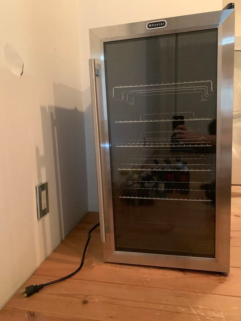 ミニ冷蔵 BARに最適！ガラス扉LED照明 大阪豊中市現地引渡