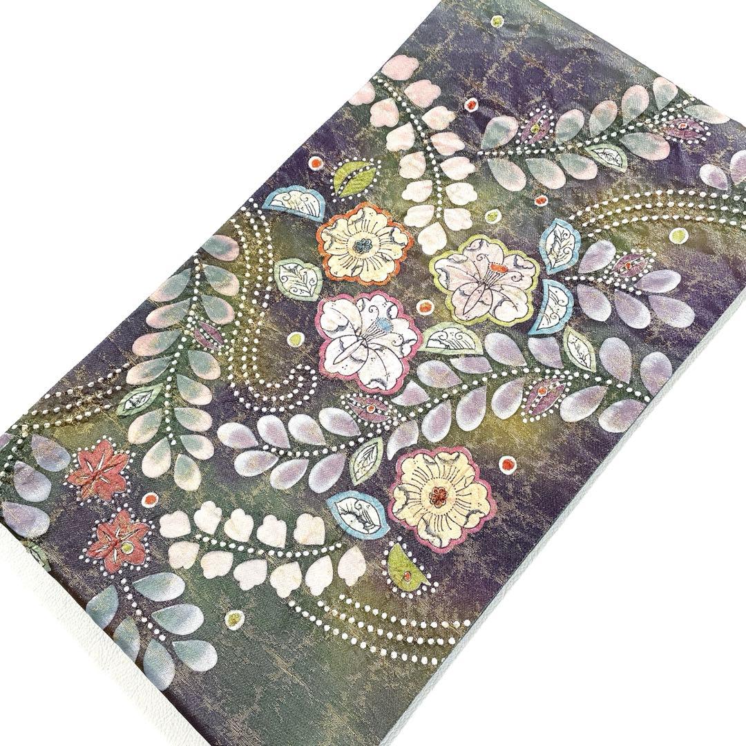 専用帯5963 ●高級 正絹 落款 作家物 袋帯 辻ヶ花