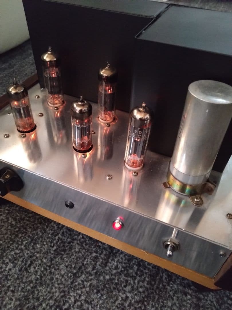【最終値下げ10月末出品停止予定】自作真空管パワーアンプ6BH8/4本他