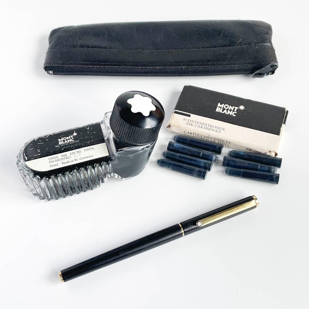 モンブラン ノブレス Sライン 万年筆 インク・ケース付 1980年代 試筆済