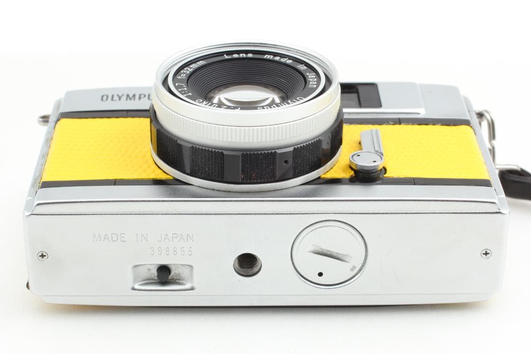 【整備済　美品】イエロー オリンパス PEN EED 露出計OK #1348