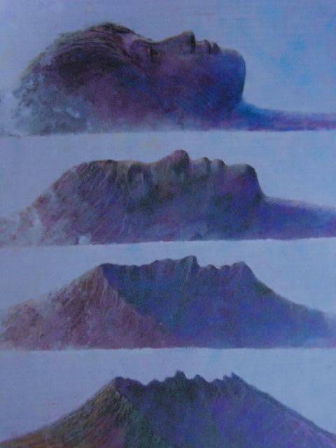 荒木尚、【メタモルフォーゼ（阿蘇・根子岳）】、希少な額装用画集より、新品額装付