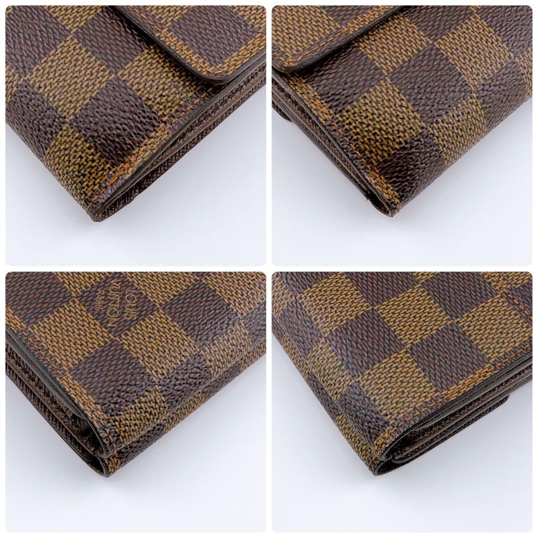 しょうさん　ルイヴィトン ダミエ エベヌ ポルトモネ ビエ カルトクレディ