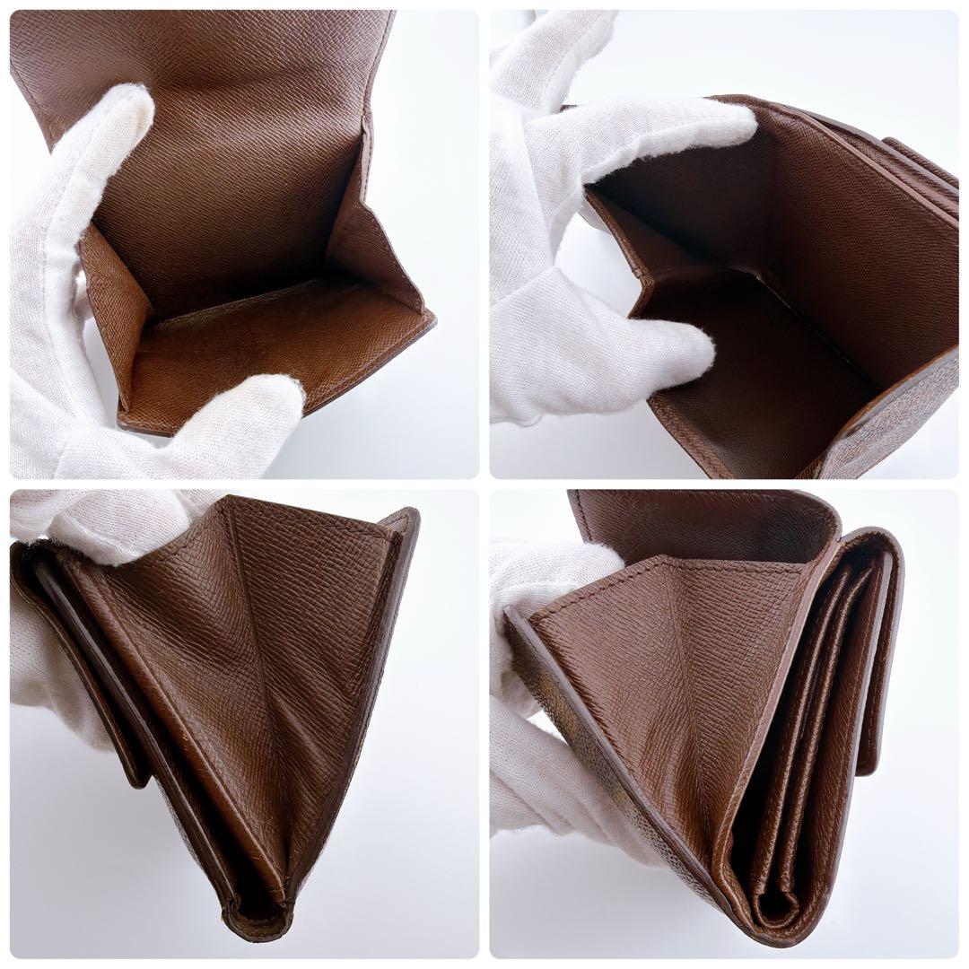 しょうさん　ルイヴィトン ダミエ エベヌ ポルトモネ ビエ カルトクレディ