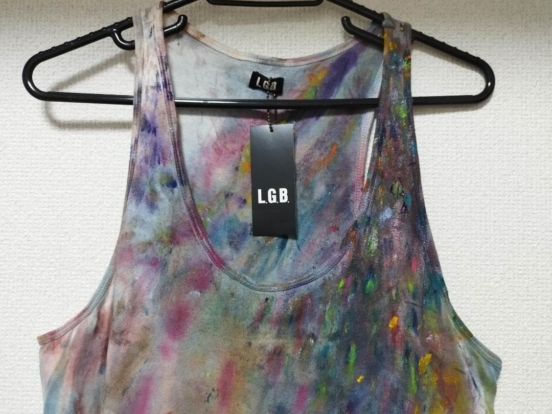 【未使用】LGB タンクトップ　ペイント　１点物　限定品
