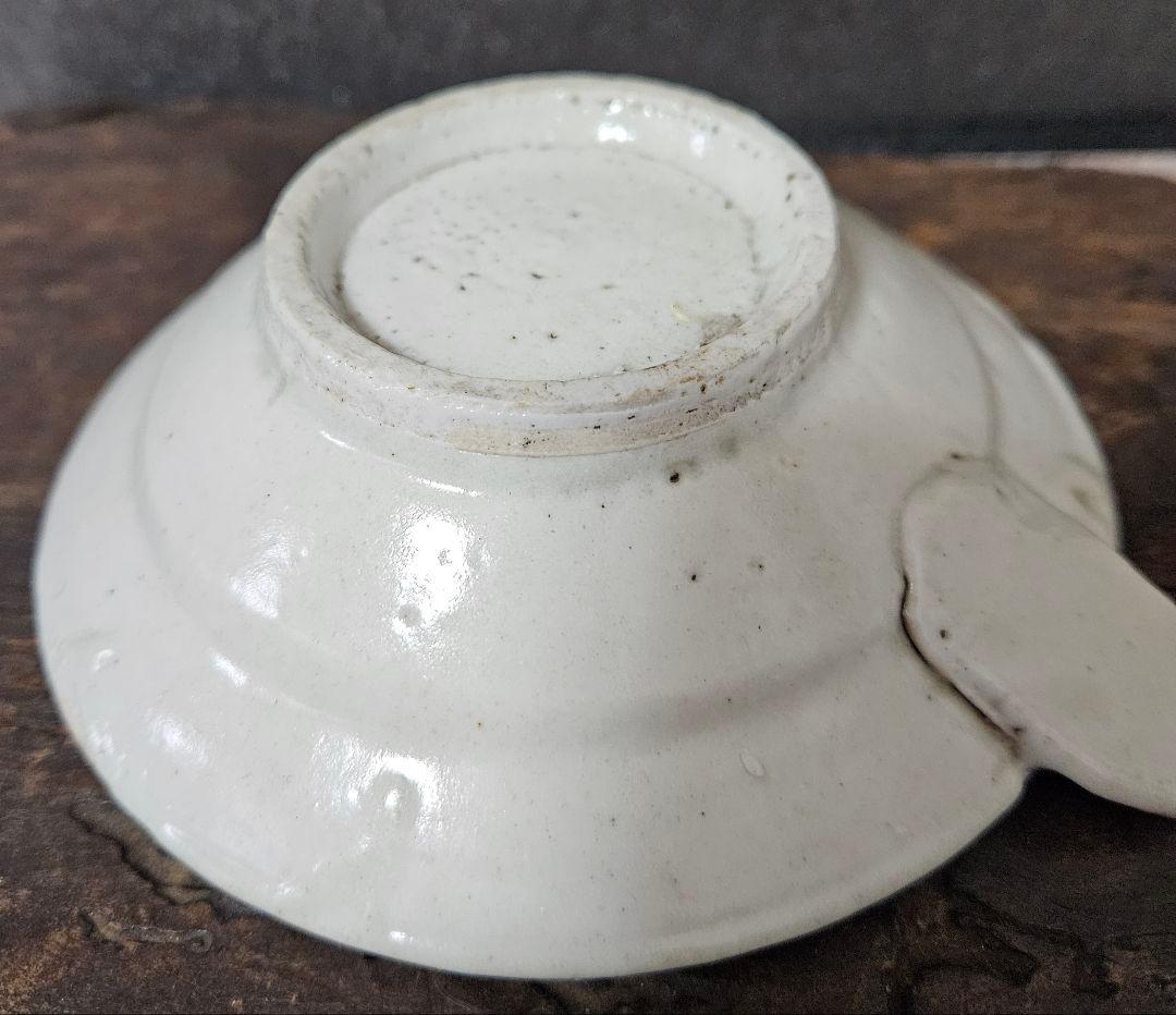 珍品❗】李朝　李朝民芸　青華白磁　取手付　灯火器　たんころ　燭台　行灯　灯り道具