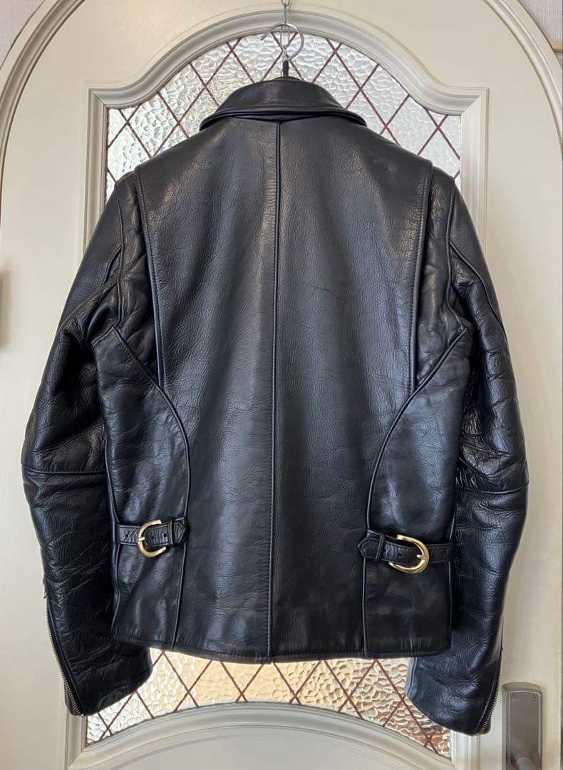 【VANSON】バンソン９D シングルライダースジャケット36 キルトライナー