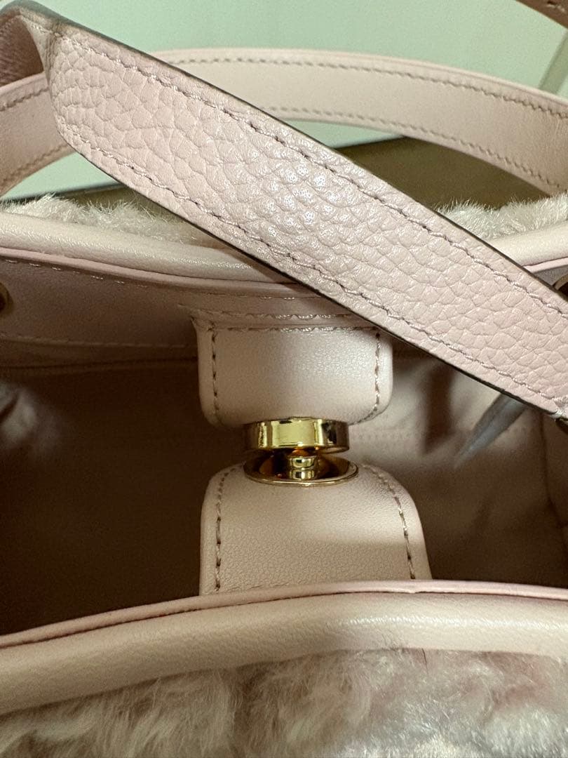 Kate Spade ピンク ファー ショルダーIchigo Ichie