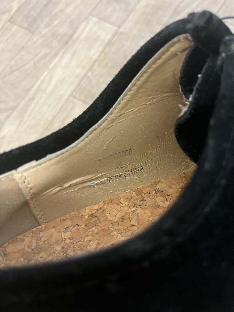 pg knock ブラック スエード モカシン 42 playground