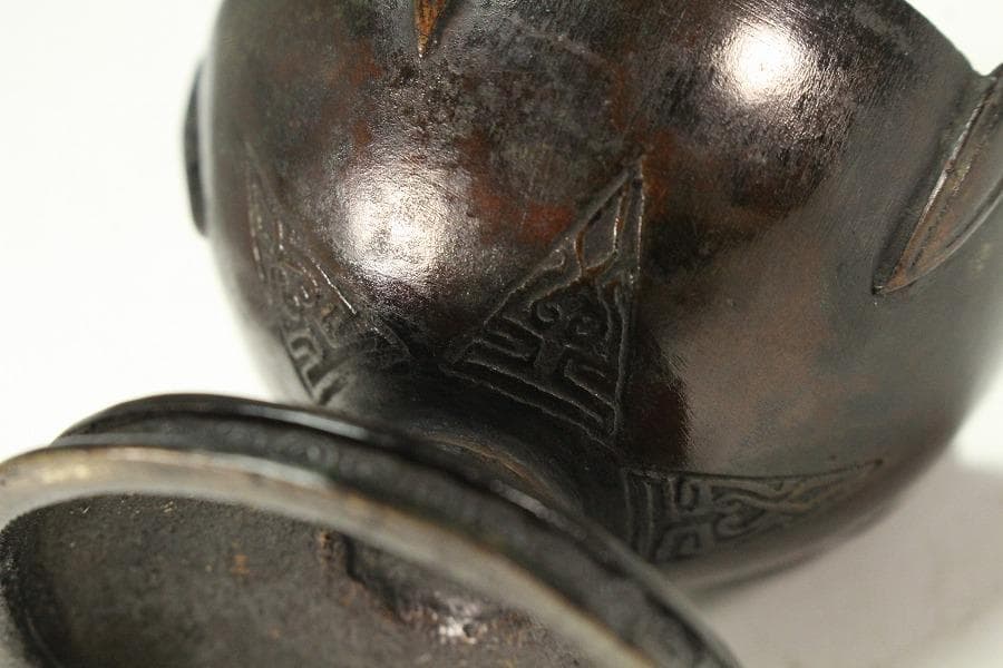 茶道具 唐物 古銅 蓋置(K-A825)