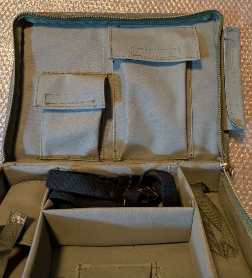 自衛隊 ビンテージ 箱型バッグ