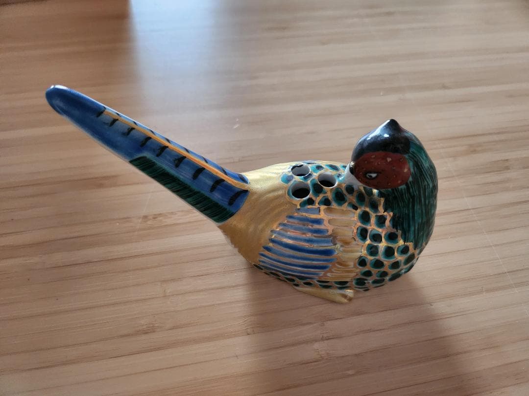 益田和宜 九谷焼 キジの香立て