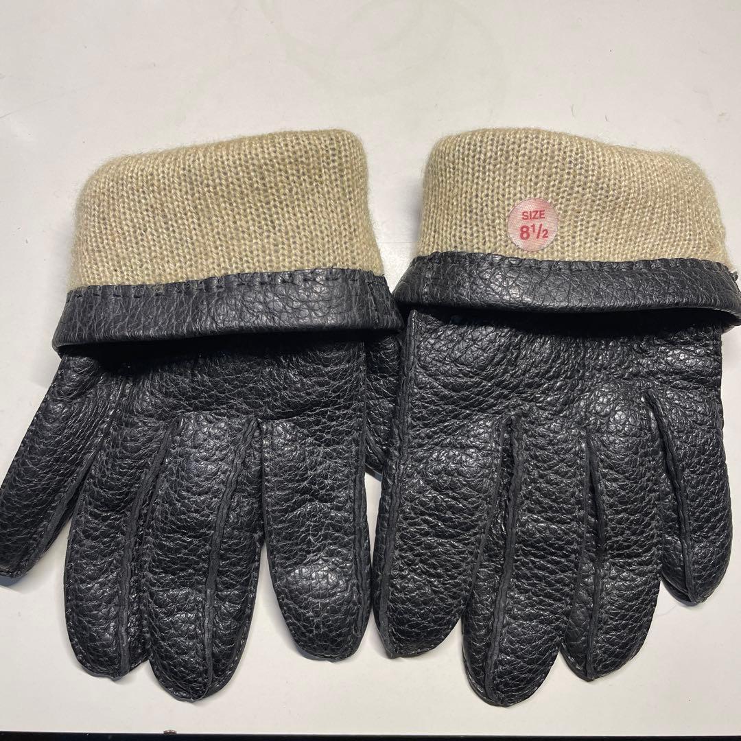 デンツ ペッカリー ブラック ハンプトン カシミア製ライニング