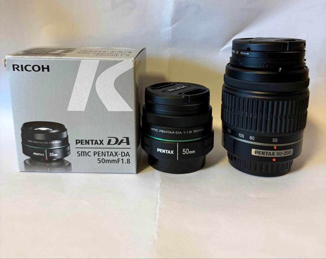 PENTAX SMC DA 50mm とDA L 50-200mm ED