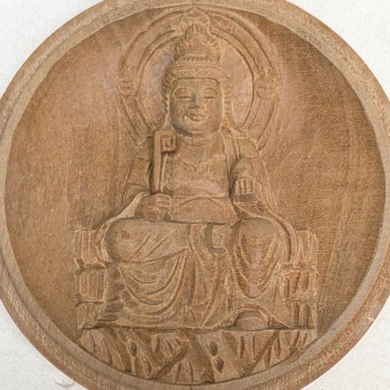 【フォロー割・新品】 香合仏　七面天女　白檀　仏龕　懐中仏　吉祥天女　箱無し