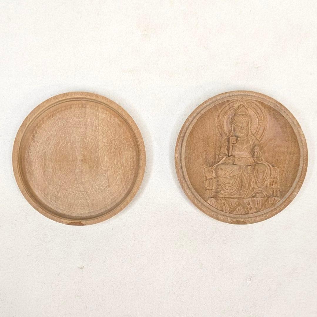 【フォロー割・新品】 香合仏　七面天女　白檀　仏龕　懐中仏　吉祥天女　箱無し