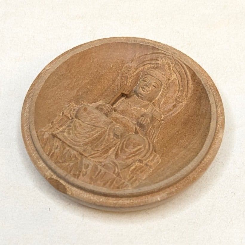 【フォロー割・新品】 香合仏　七面天女　白檀　仏龕　懐中仏　吉祥天女　箱無し