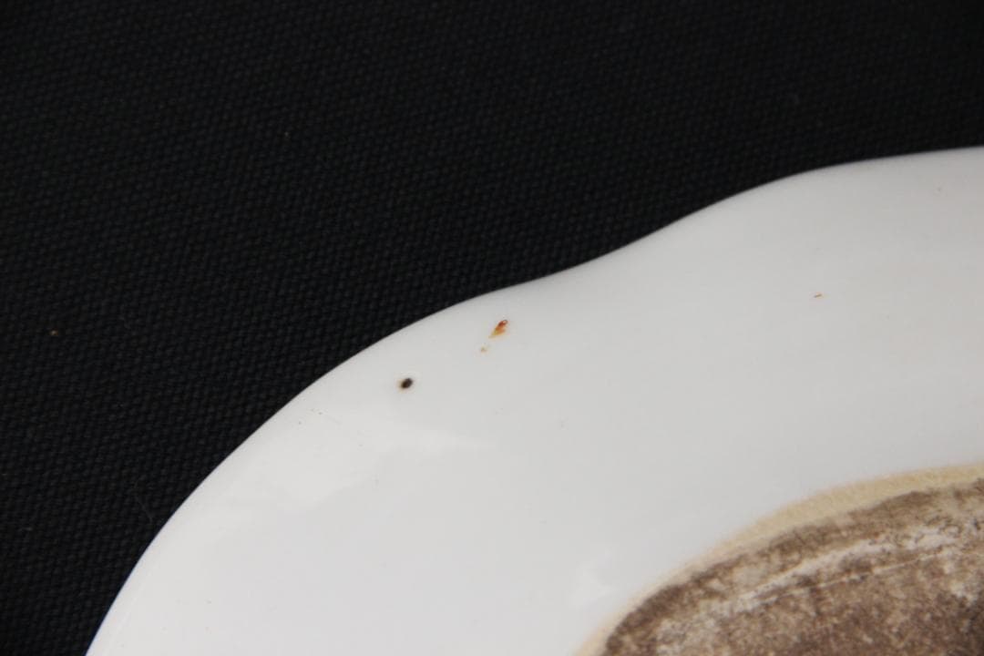 中国　粉彩錦江秋色図　牡丹水鳥文皿　畢伯濤作款　清　民国期　景徳鎮窯　Eo5-5