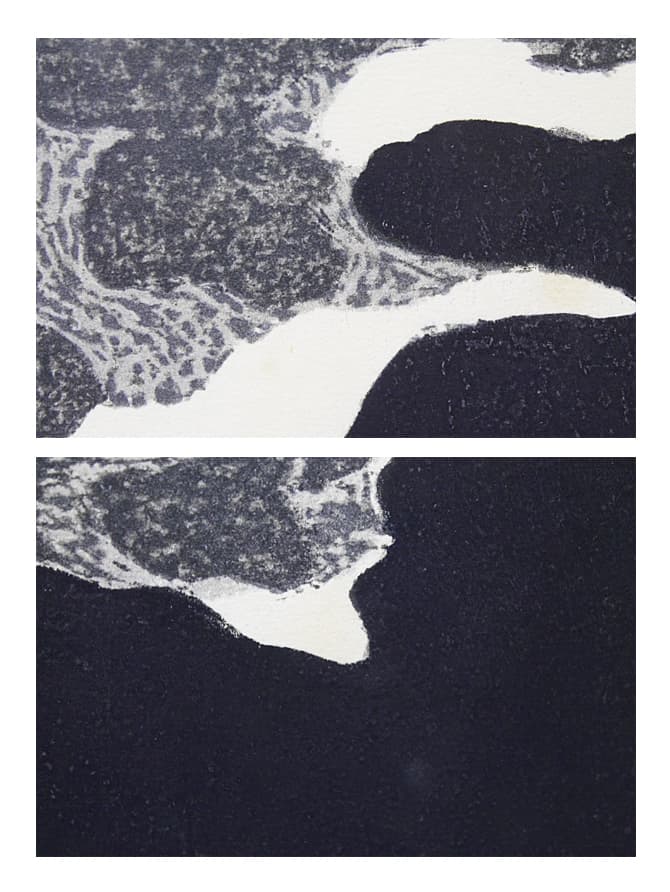 斎藤清 【月雲（3)】1980年 木版画