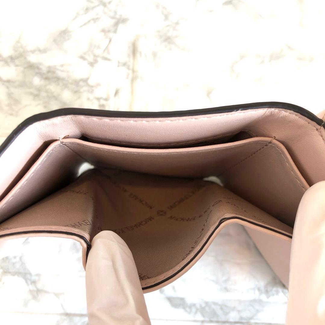 【極美品】マイケルコースMICHAELKORS 三つ折り財布 dark