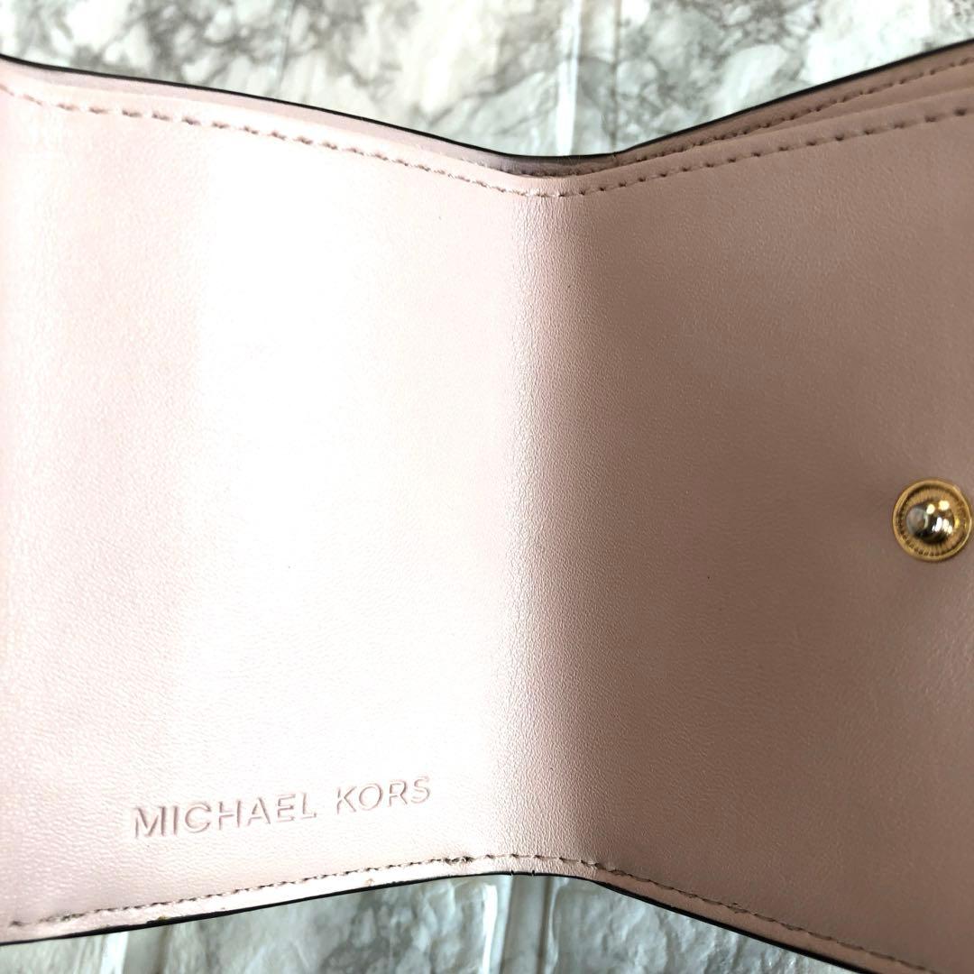 【極美品】マイケルコースMICHAELKORS 三つ折り財布 dark