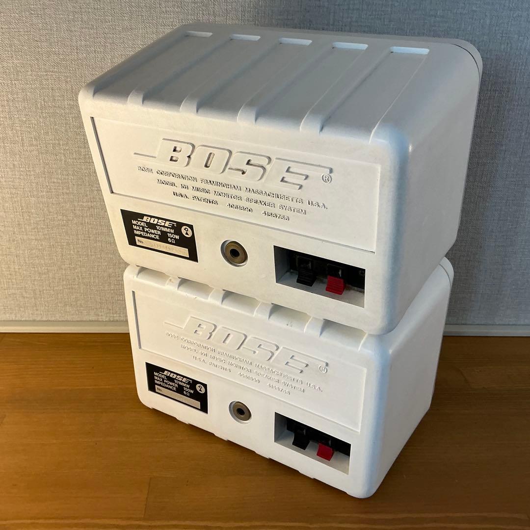 BOSE 101MMW スピーカー 連番 ホワイト 2個セット