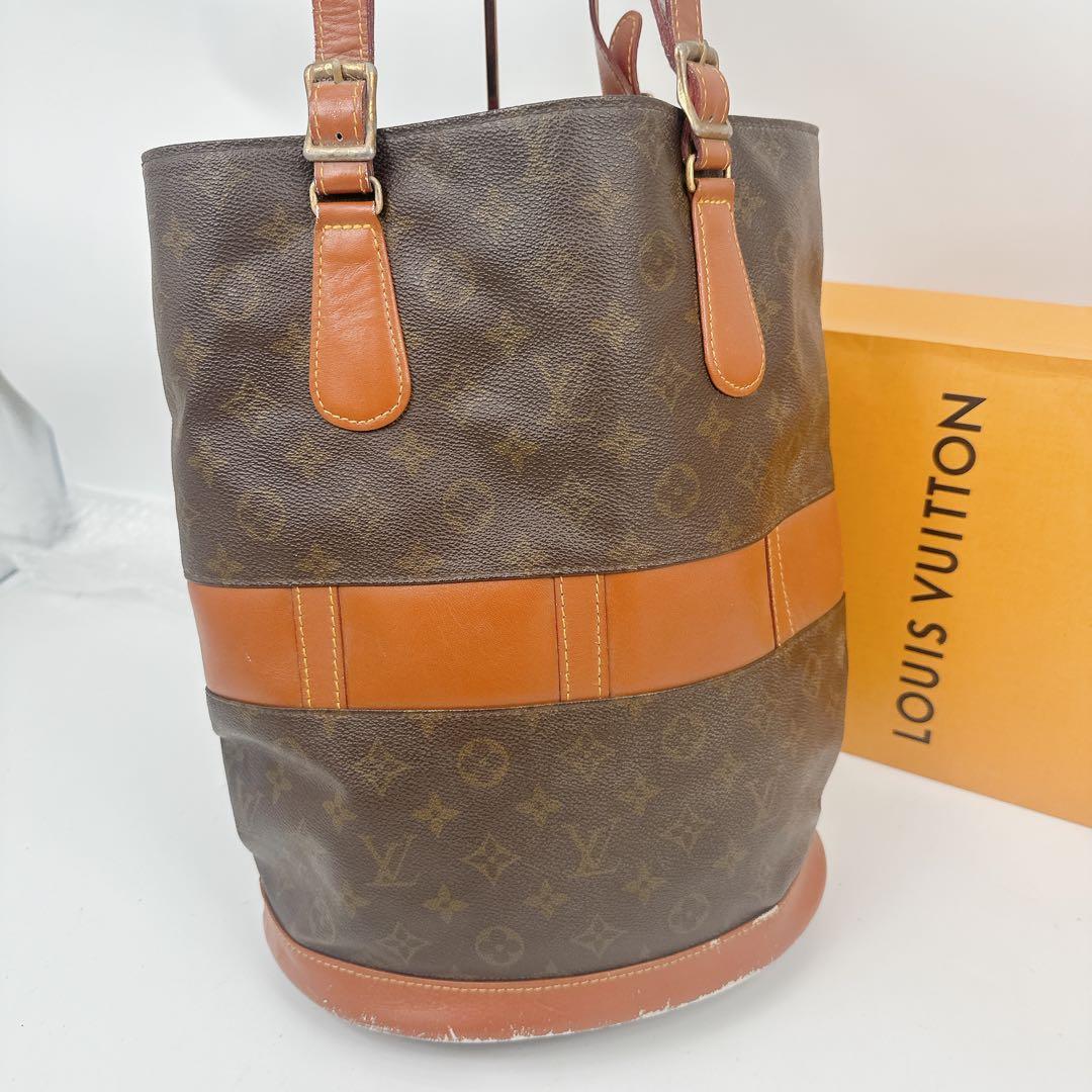ジャンク　ルイヴィトン　モノグラム　USA製　バケットGM トートバッグ