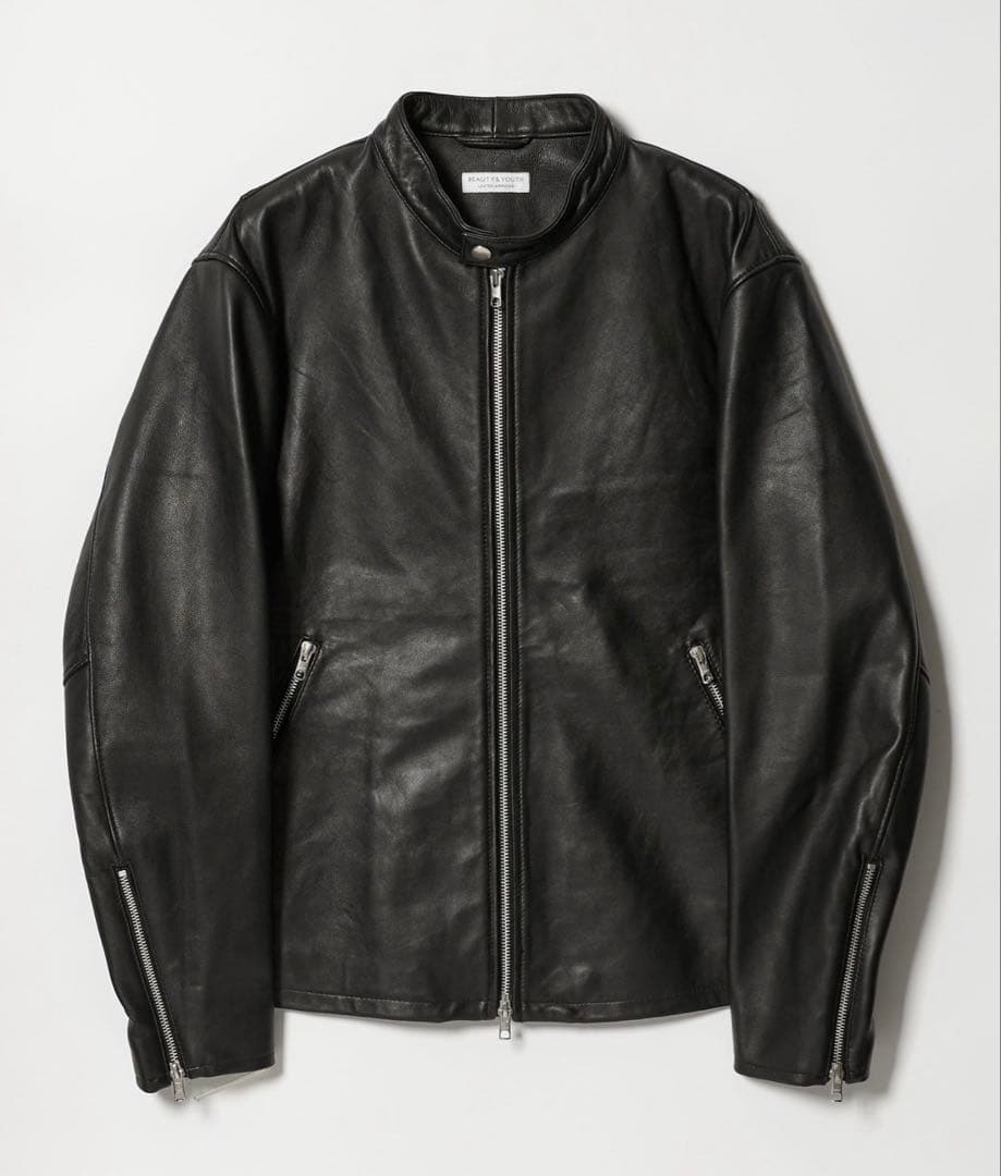 WEB限定 WARDROBE SMART シープ シングルライダースジャケット