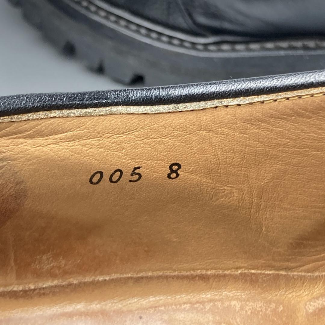 26【名品】キッズラブゲイト KIDSLOVEGAITE ブラックレザーシューズ