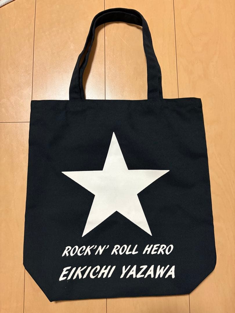 矢沢永吉 E.YAZAWA 公式ロゴトートバッグ ロゴ星