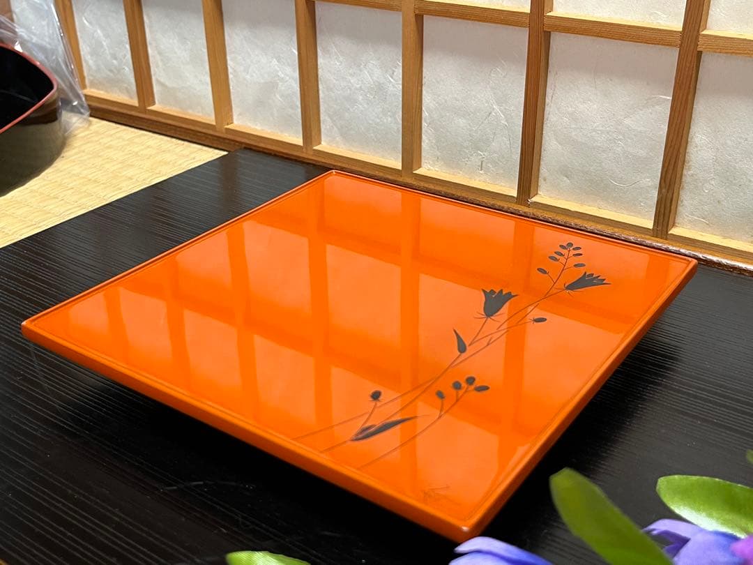 (ト26) 輪島塗 口取 5客 [加治武] 漆工芸 朱塗り 茶道具 お正月 お祝