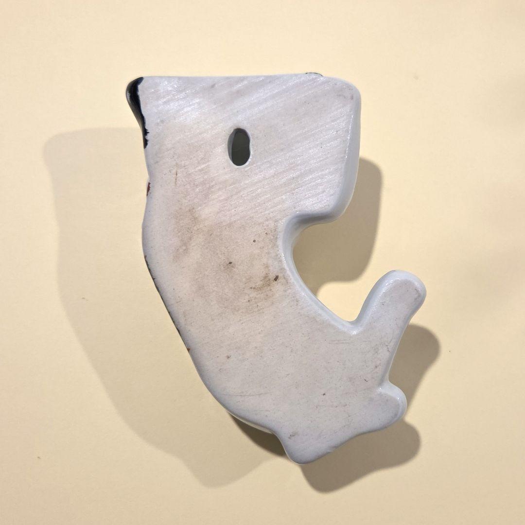 【伊万里焼】 猫の花入れ 陶器