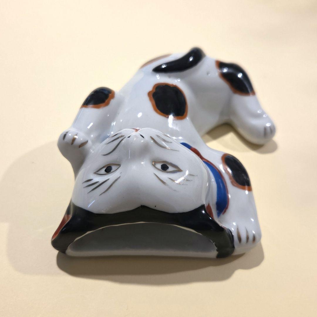 【伊万里焼】 猫の花入れ 陶器