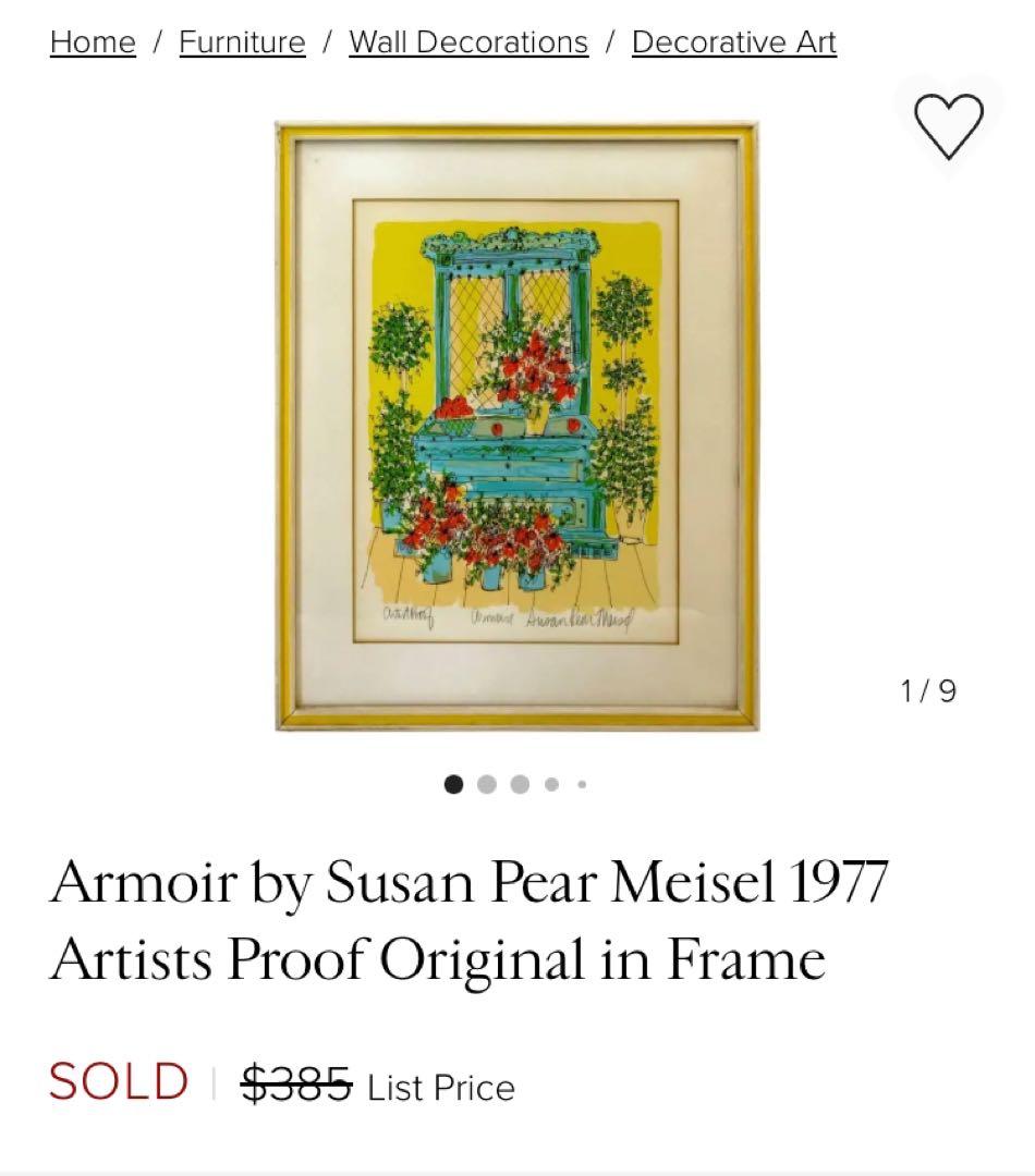 Susan Pear Meisel リトグラフ作品