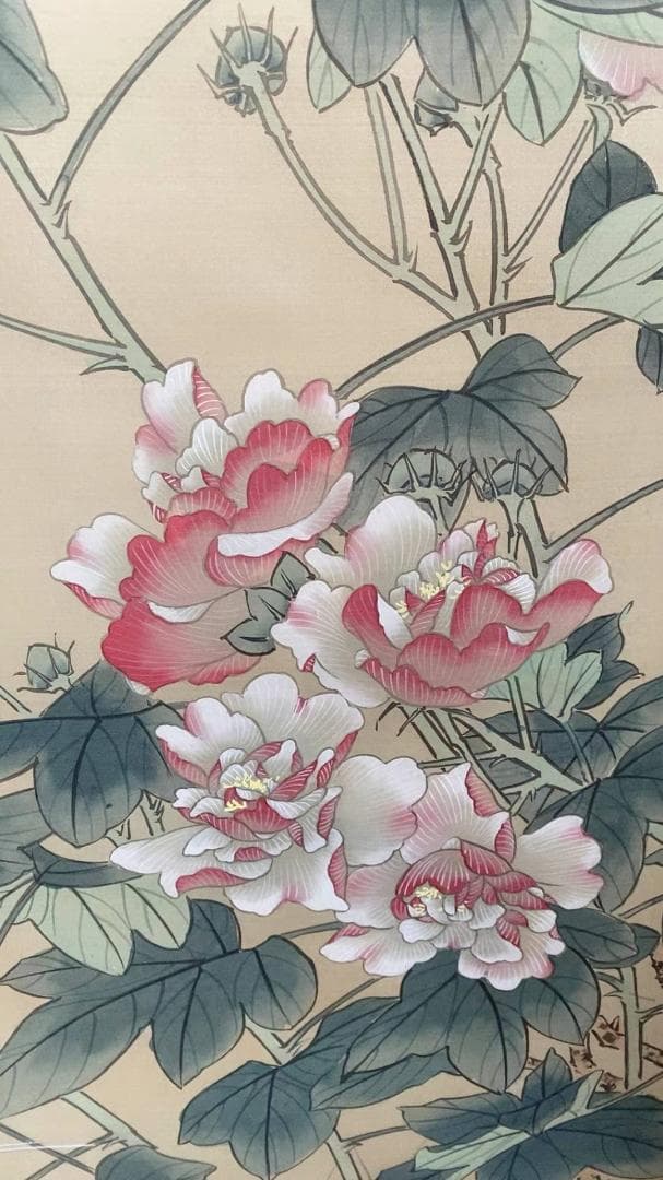 手描き　掛け軸　中国の画