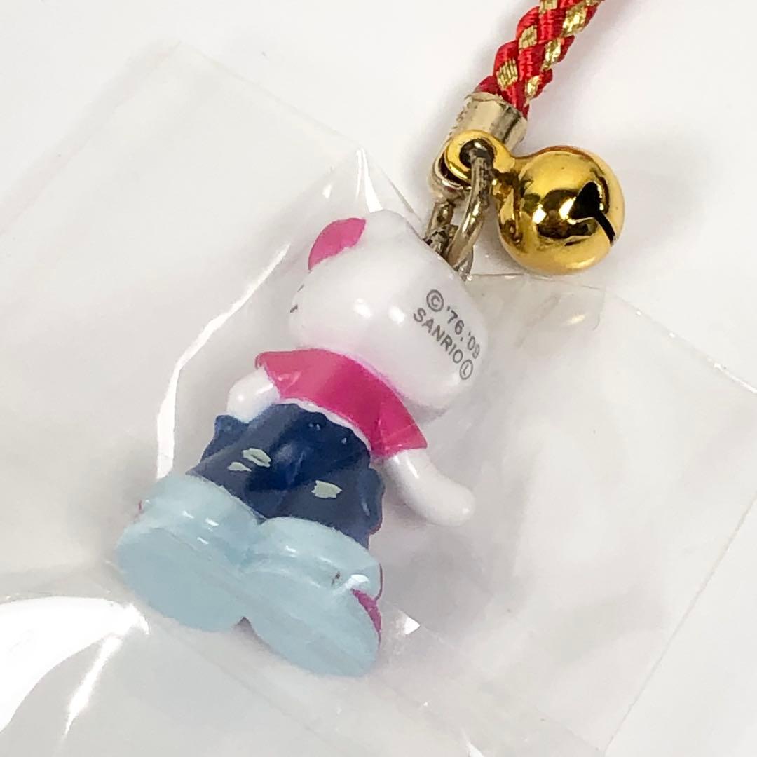 ハローキティ ストラップ 岡山限定 デニム ご当地キティ