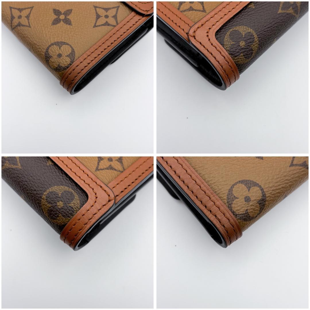 【極美品】ICタグ ルイヴィトン モノグラムリバース ポルトフォイユ ドフィーヌ