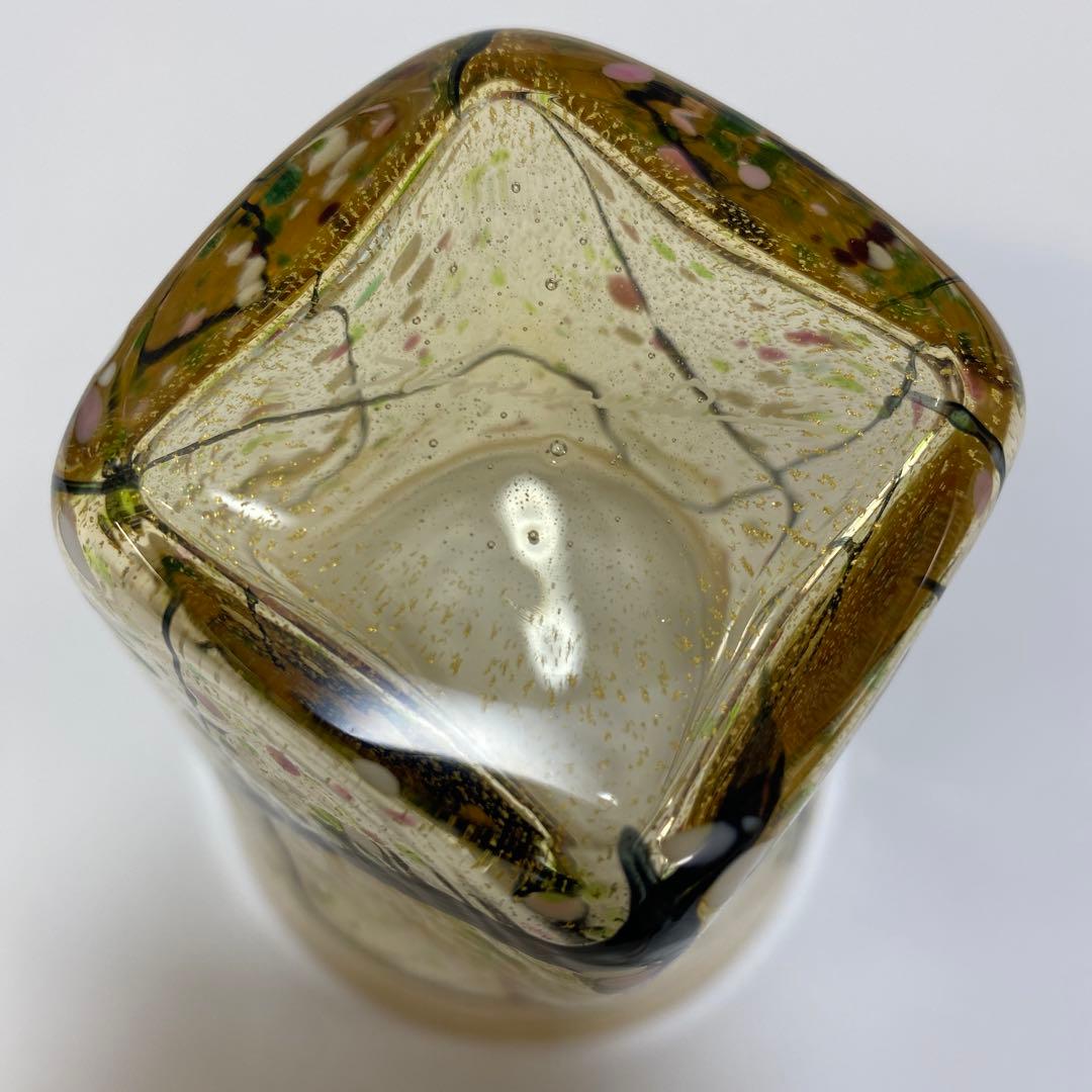 グラスアート　クロキ　黒木国昭　光琳　グラス　タンブラー　1客　金彩　水割り