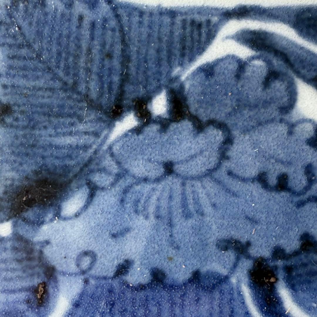 江戸中期　古伊万里　染付蛸唐草長皿　五客　冨貴長春　古器を楽しむ　料理屋