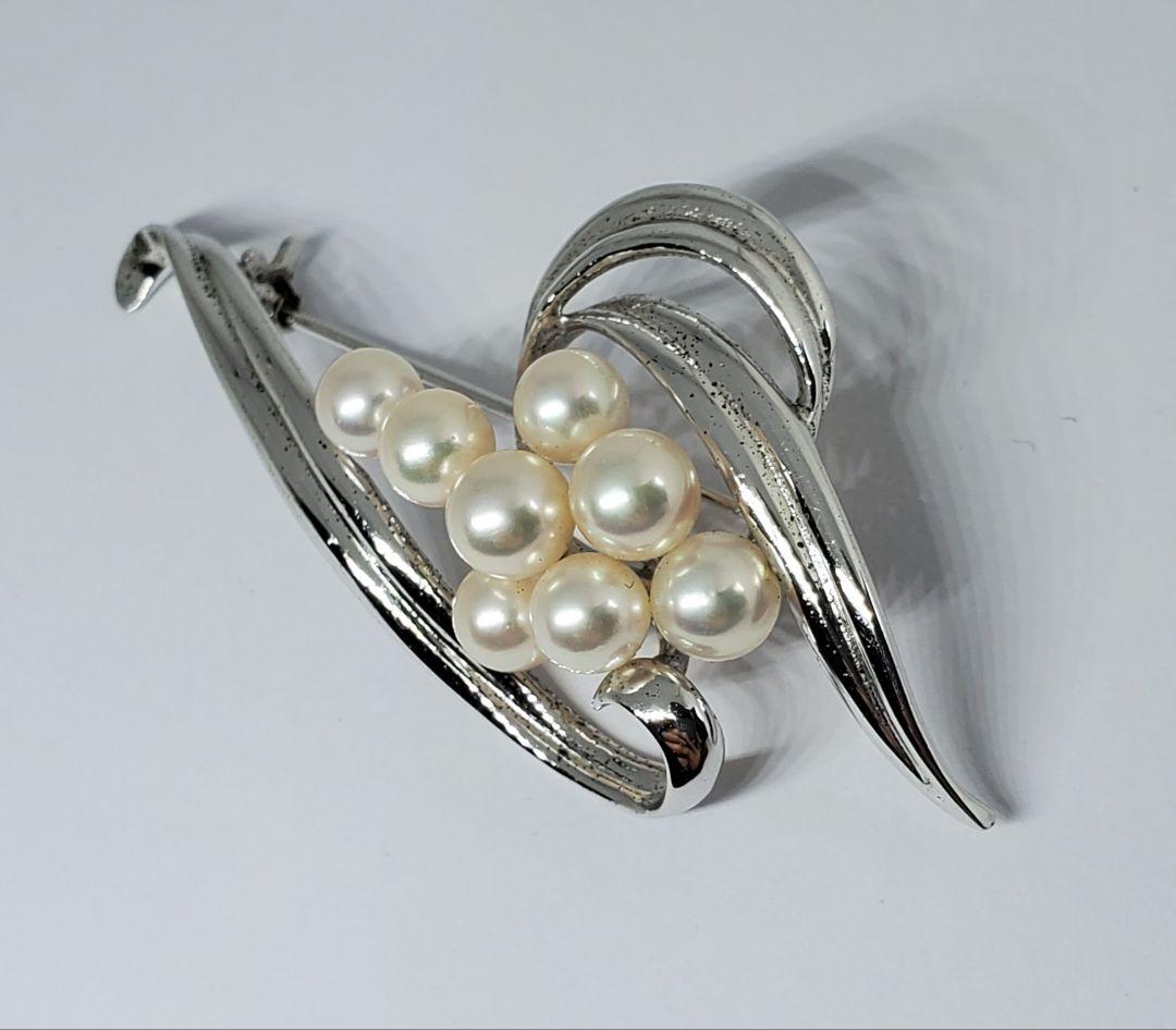MIKIMOTO　ミキモト　ヴィンテージ　あこや真珠　ブローチ　ジュエリー