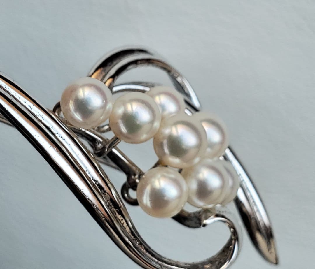 MIKIMOTO　ミキモト　ヴィンテージ　あこや真珠　ブローチ　ジュエリー