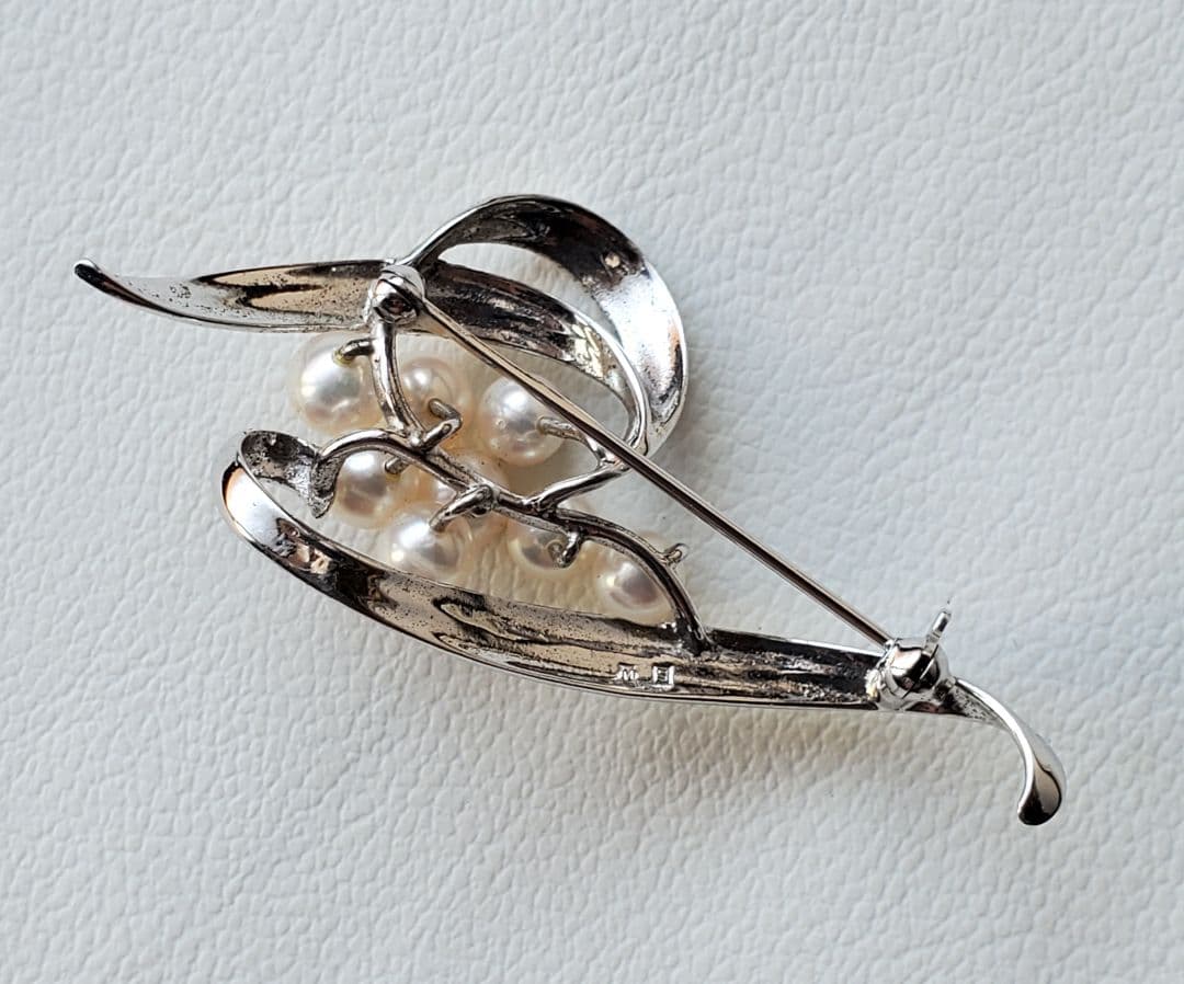 MIKIMOTO　ミキモト　ヴィンテージ　あこや真珠　ブローチ　ジュエリー