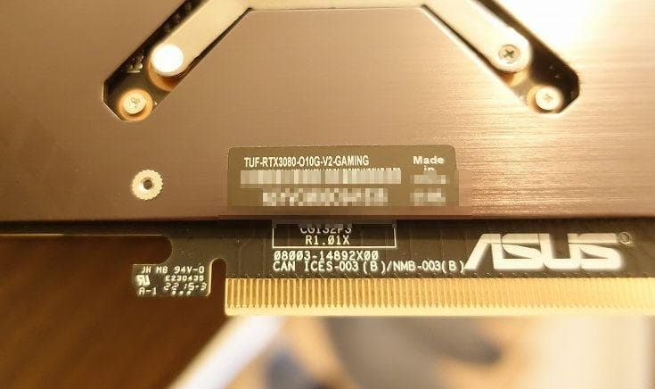 ASUS RTX3080 o10g v2 gaming グラボ