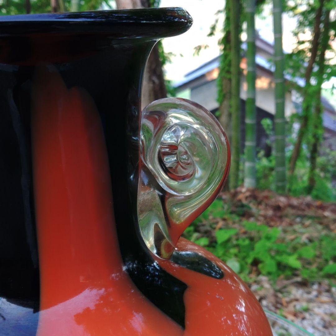 硝子花瓶　カメイガラス　工芸ガラス