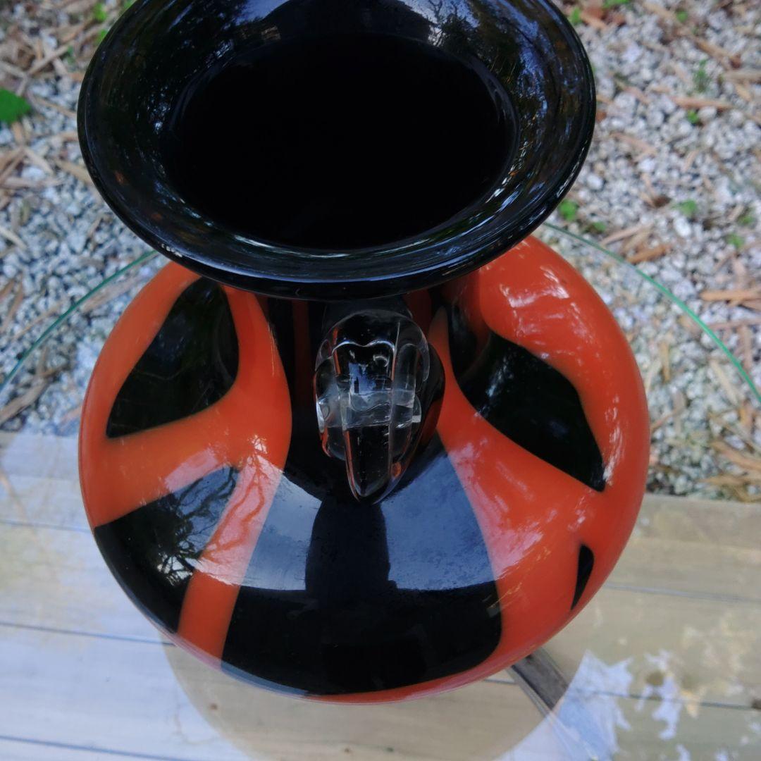 硝子花瓶　カメイガラス　工芸ガラス