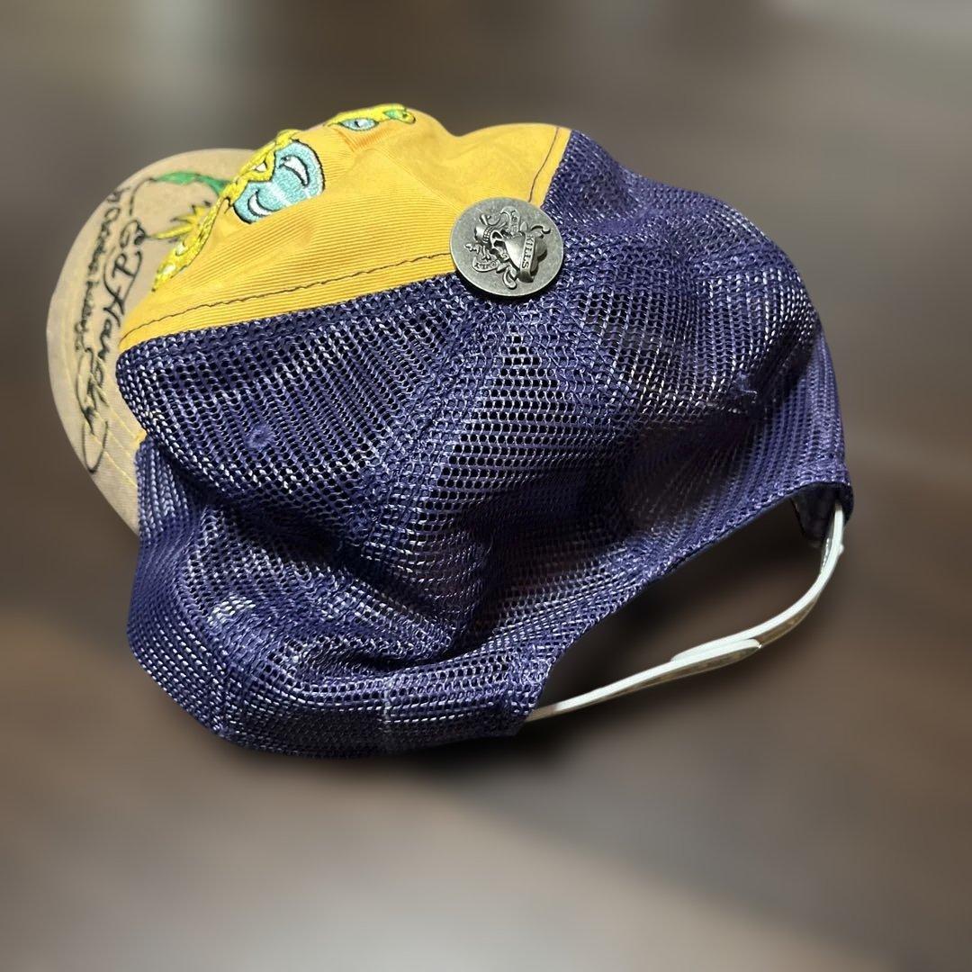 Ed Hardy スカル刺繍キャップ サイズ調整可