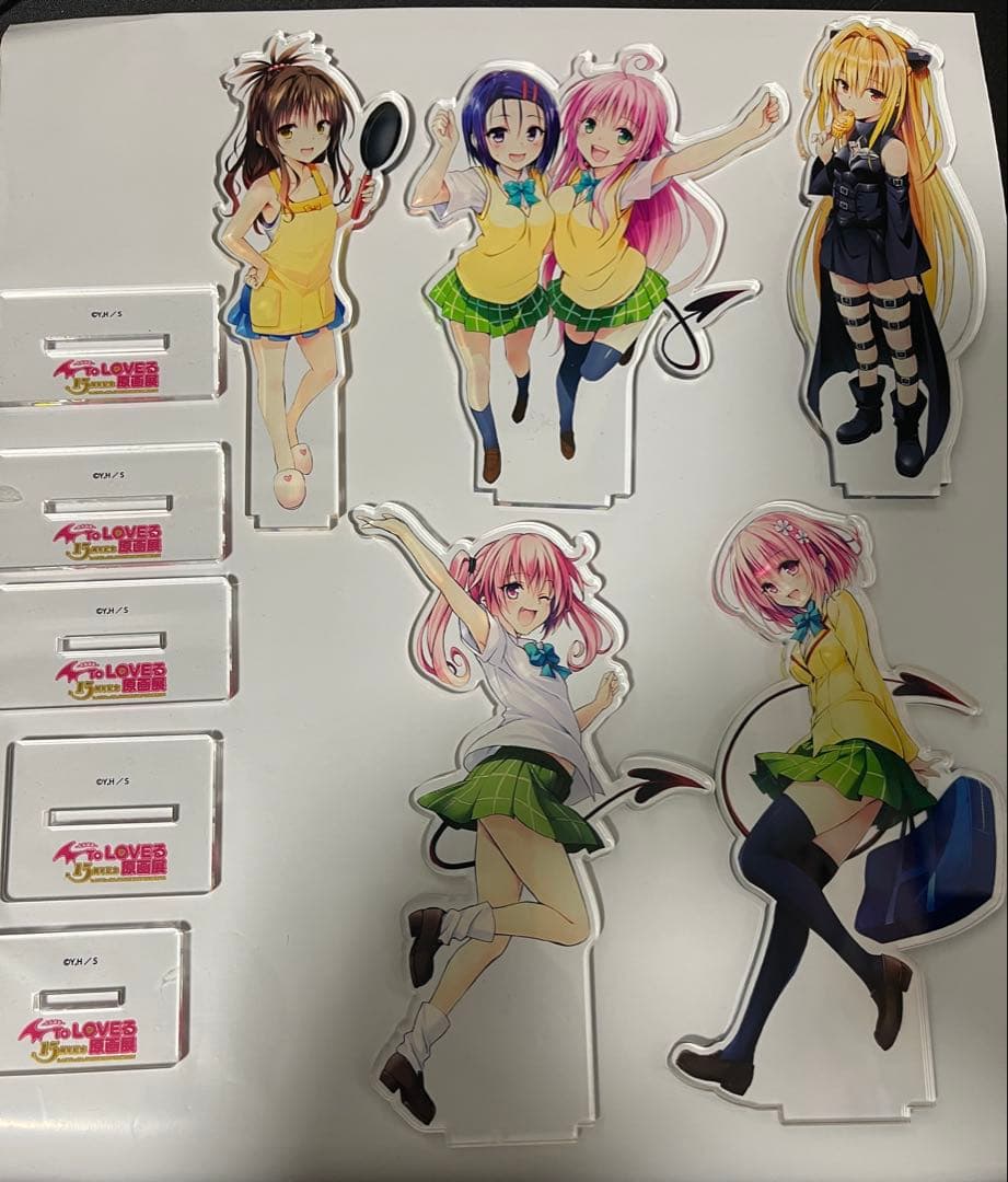 ToLOVEる　アクリルスタンド　原画展　5点セット