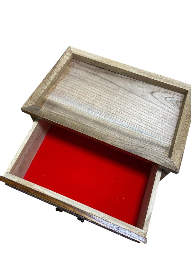 昭和レトロ 江戸タンス 三段四つ引き 未使用　ミニタンス