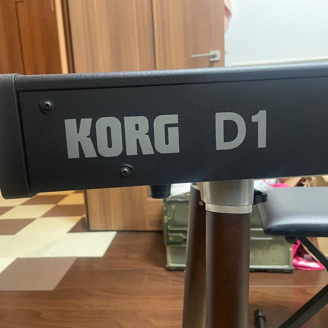 KORG D1 88鍵電子ピアノ 22年モデル 美品 ペダル 譜面台